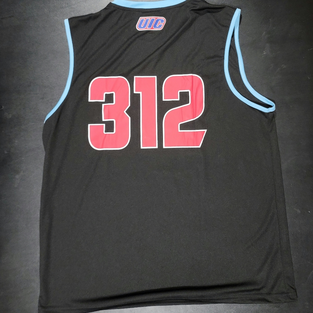 University of Illinois Chicago UIC flames Chicago flag basketball jersey. 🏀 - Picture 2 of 8